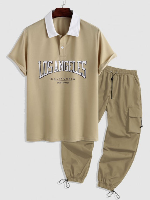 Short Sleeves T Shirt And Cargo Pant - Grafton Collection