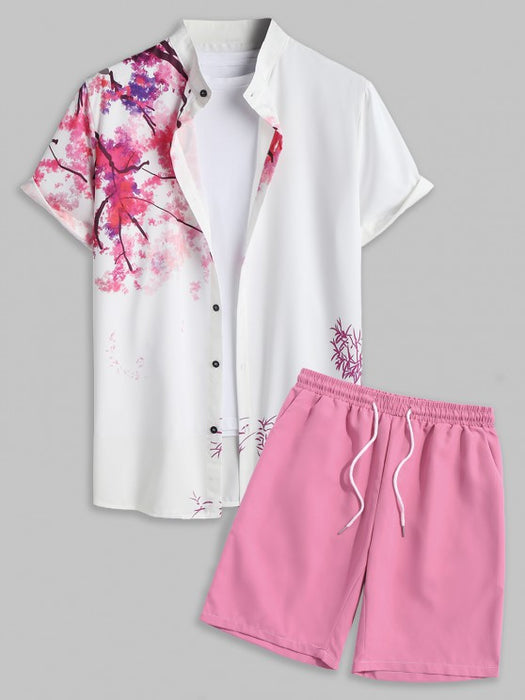 Painting Plant Pattern Shirt And Pant - Grafton Collection