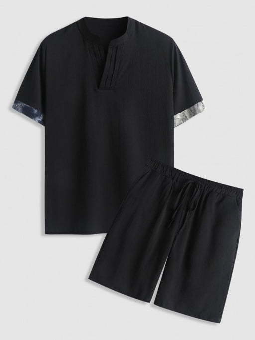 Casual Short Sleeves Top And Shorts - Grafton Collection