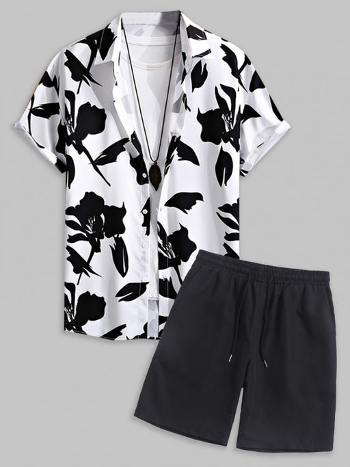 Monochrome Shirt And Basic Bermuda Shorts - Grafton Collection