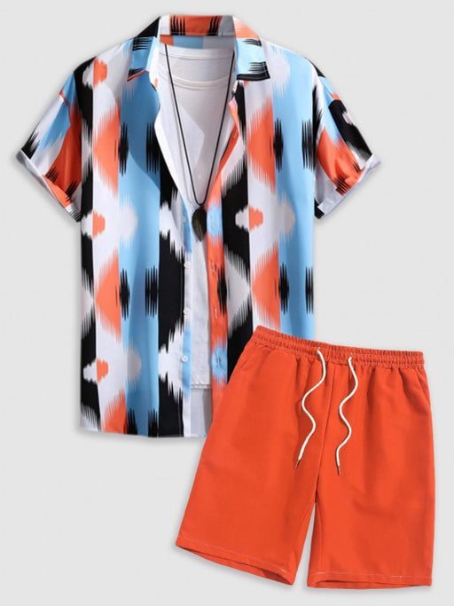 Casual Printed Shirt And Shorts - Grafton Collection