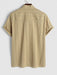 Plain Textured Half Button Shirt And Short - Grafton Collection