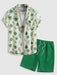 Floral Sheer Shirt and Bermuda Shorts Set - Grafton Collection