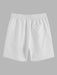 Half Button Shirt And Drawstring Shorts Set - Grafton Collection