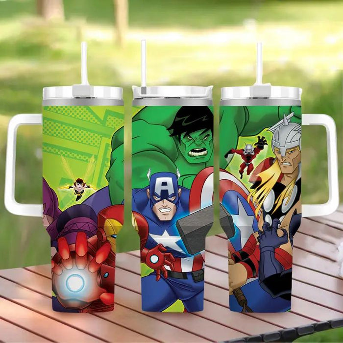 Marvel Avengers Characters Design Insulated Tumbler