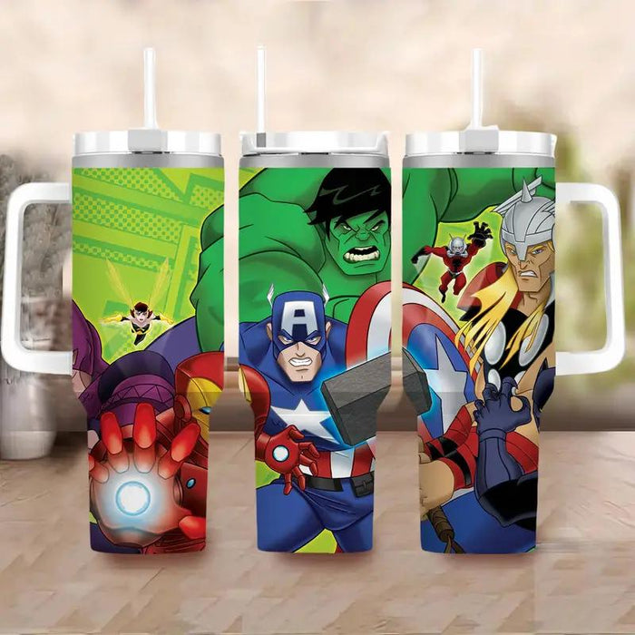 Marvel Avengers Characters Design Insulated Tumbler