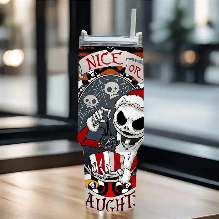 40oz Nightmare Themed Leakproof Tumbler