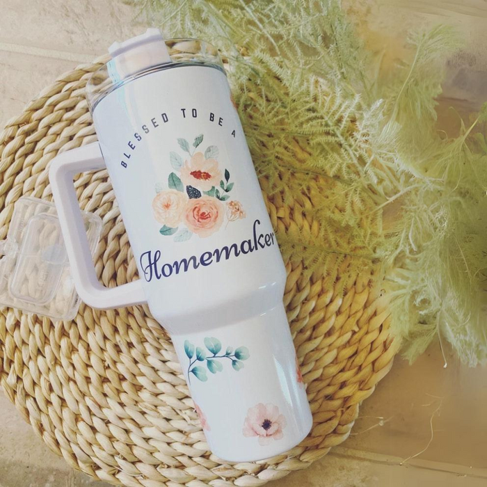 Blessed To Be A Homemaker Printed 40oz Tumbler