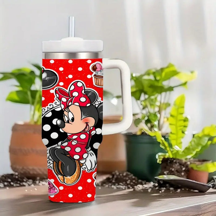 Minnie Design 40oz Tumbler With Handle