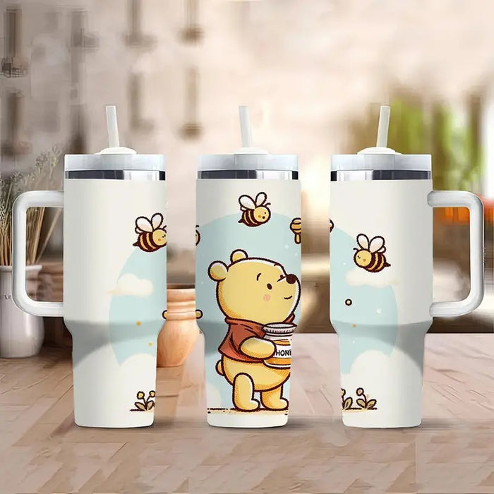 Winnie The Pooh 40oz Insulated Stainless Steel Tumbler With Lid