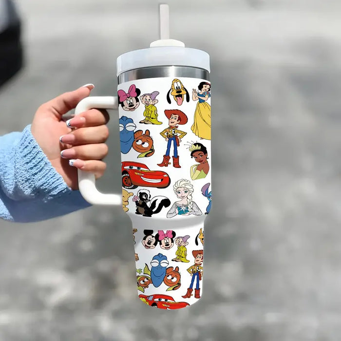 Animated Characters 40oz Insulated Tumbler With Handle