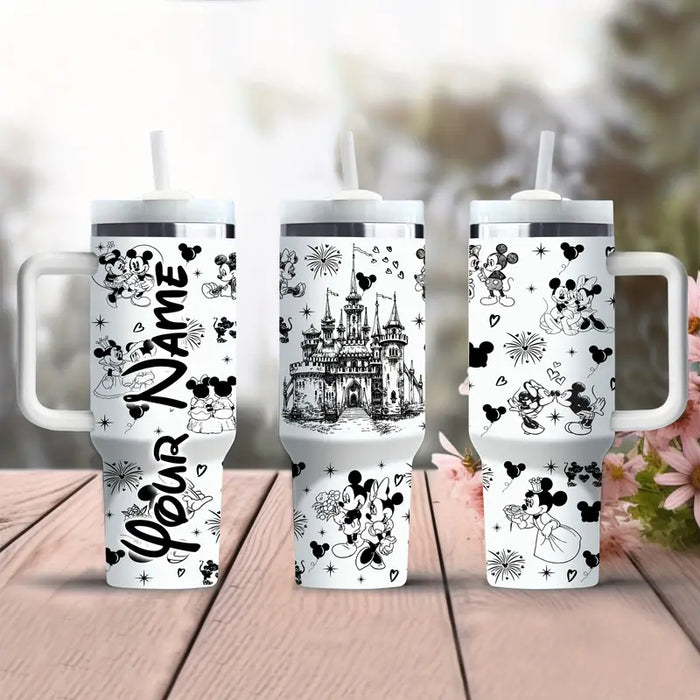 Custom Castle And Mickey Mouse 40oz Tumbler