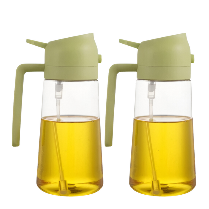 2 Pack Oil and Vinegar Dispenser Bottles with Pour Spouts