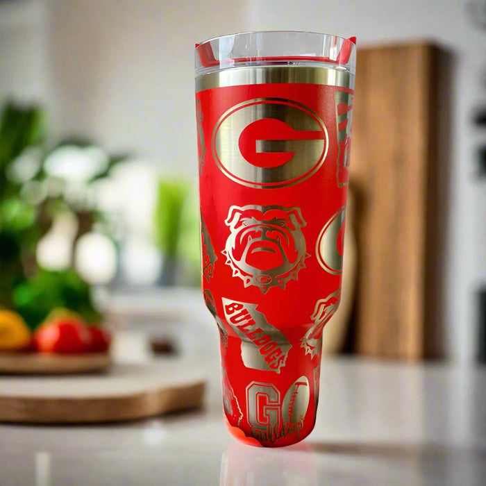 Georgia Bulldogs Engraved 40oz Stanley Tumbler