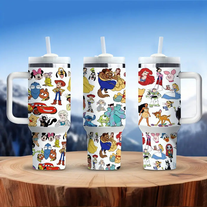 Animated Characters 40oz Insulated Tumbler With Handle