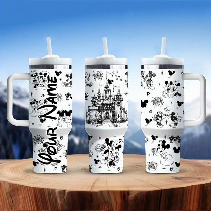 Custom Castle And Mickey Mouse 40oz Tumbler