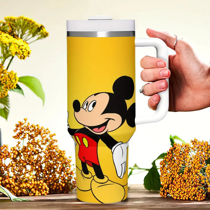 Mickey Mouse Design 40oz Insulated Tumbler With Handle