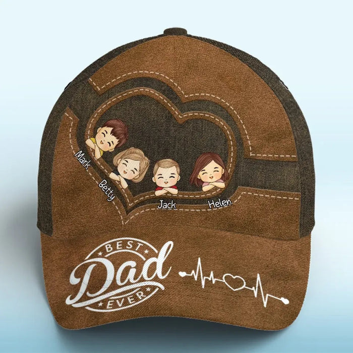 Best Dad Ever Family Personalized Custom Hat