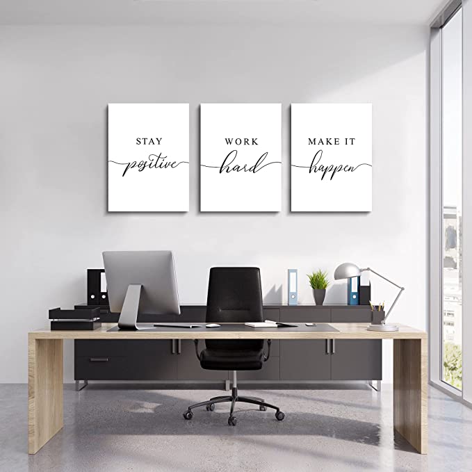 Pack Of 3 Mindset Quotes Poster for Home, Office And Workplace - Grafton Collection