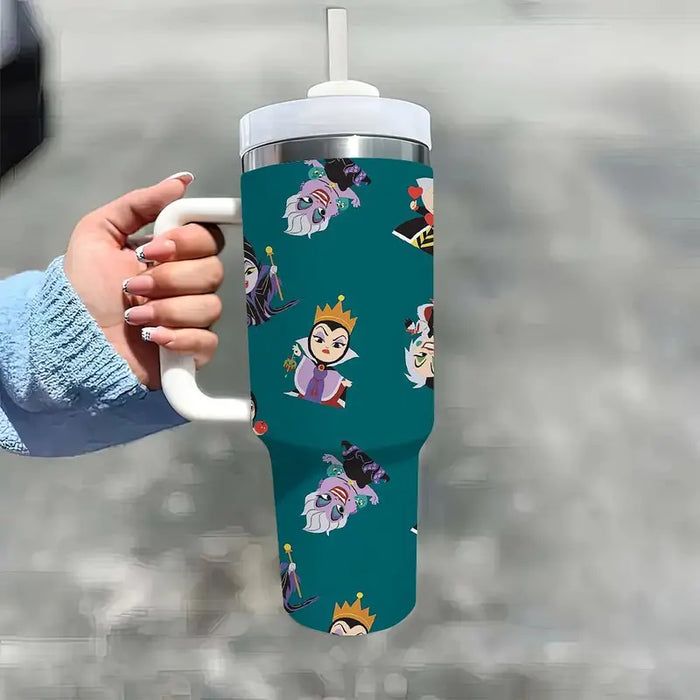 40oz Holiday Themed Insulated Tumbler With Lid And Straw