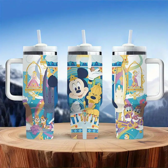 40oz Fairytale Themed Insulated Tumbler With Handle