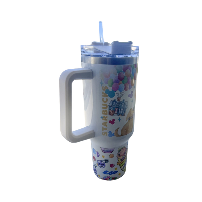 Carl & Ellie Magic Park Up Balloon House 40 oz Travel Tumbler