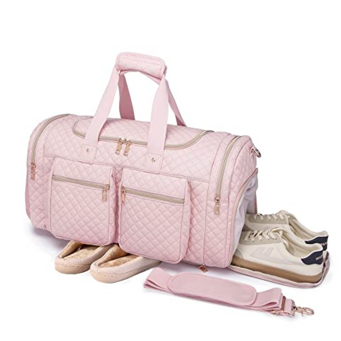 Travel Duffel Bag With Shoe Compartment