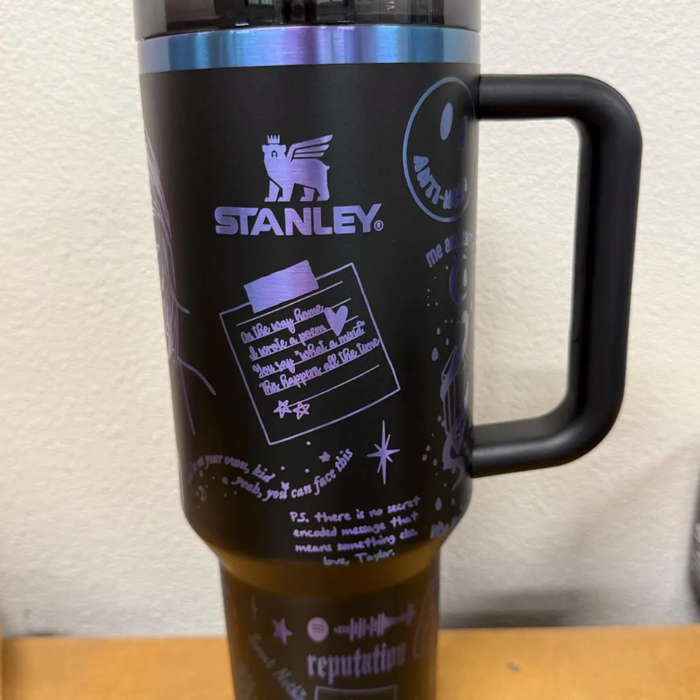 Music Themed 40oz Insulated Tumbler With Handle