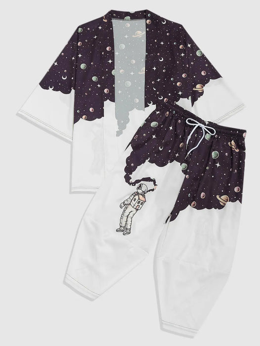 Galaxy Astronaut Shirt And Baggy Pants