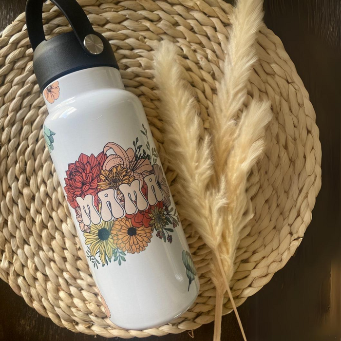 Mama Floral Printed 32oz Tumbler With Straw