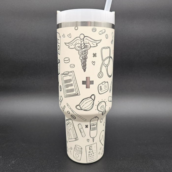 Medkit Themed 40oz Insulated Tumbler