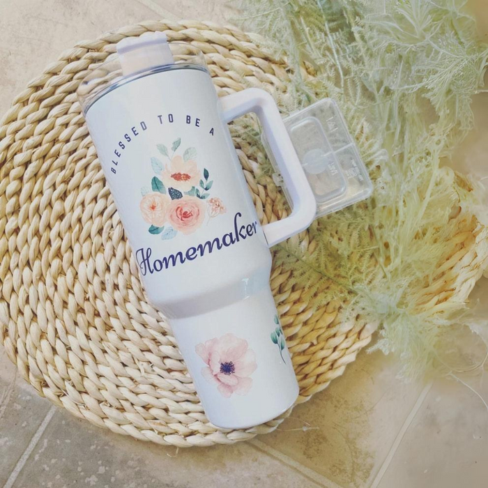 Blessed To Be A Homemaker Printed 40oz Tumbler