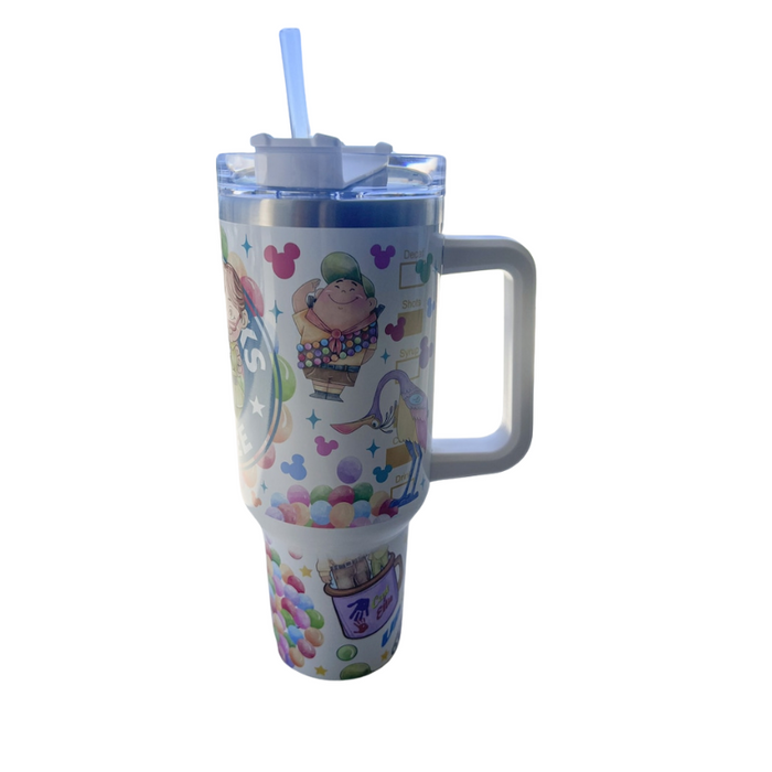 Carl & Ellie Magic Park Up Balloon House 40 oz Travel Tumbler