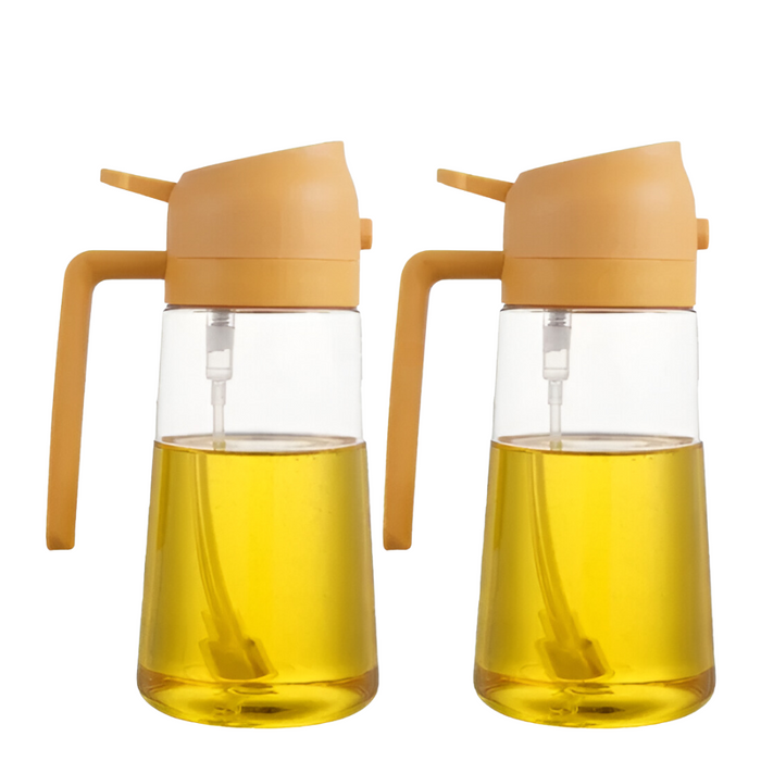 2 Pack Oil and Vinegar Dispenser Bottles with Pour Spouts