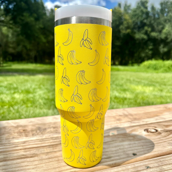 Banana Engraved 40oz Insulated Tumbler