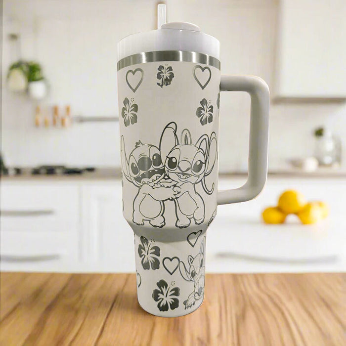 Stitch And Angel Printed Tumbler