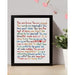 You Are Enough-Loved-Important Printed Motivational Quote Wall Art - Grafton Collection
