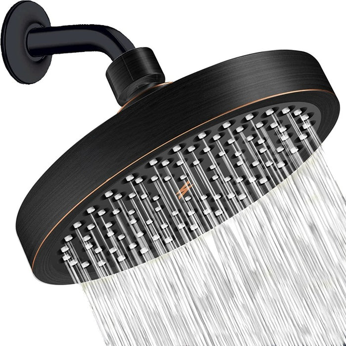 High Pressure Rain Modern Tool-Less Installation Adjustable Replacement For Your Bathroom Shower Heads - Grafton Collection