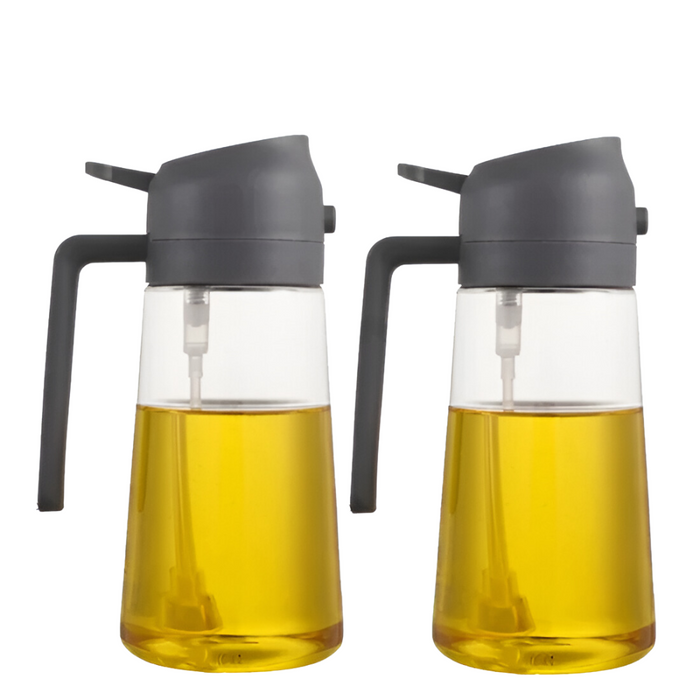 2 Pack Oil and Vinegar Dispenser Bottles with Pour Spouts