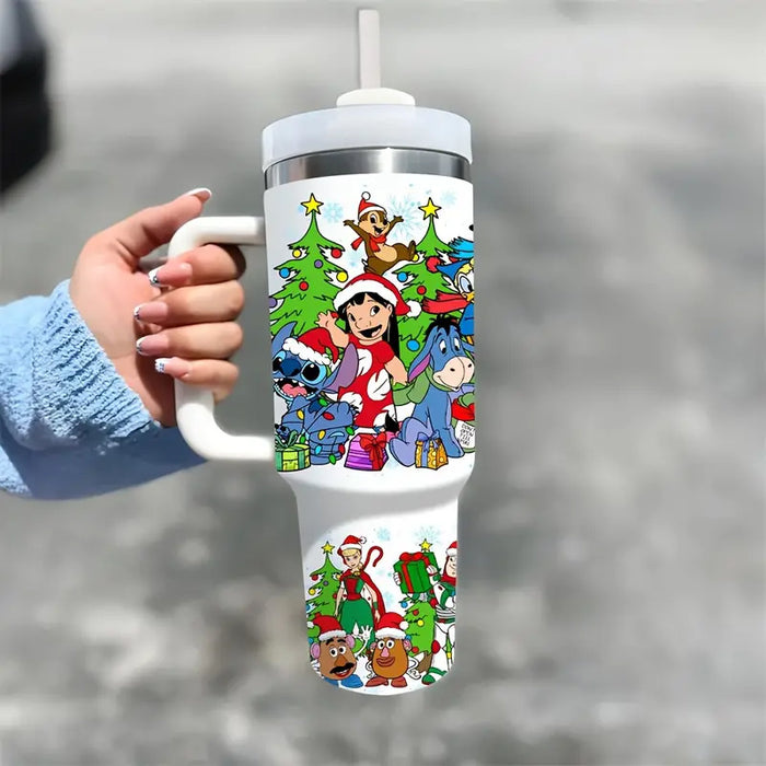 40Oz Christmas Festive Insulated Tumbler