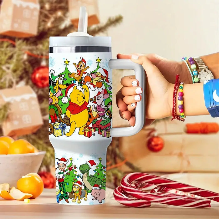 40Oz Christmas Festive Insulated Tumbler