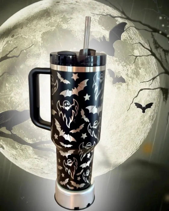 40oz Halloween Themed Tumbler With Handle