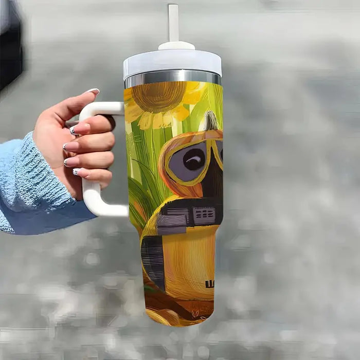 40 Oz Sunflower Printed Insulated Tumbler