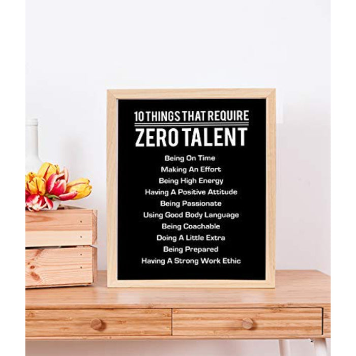 Motivational Wall Art Poster Print Ready to Frame Modern Decor For Home-Office-School-Gym & Locker Room. Teach Your Team & Players The Fundamentals! - Grafton Collection