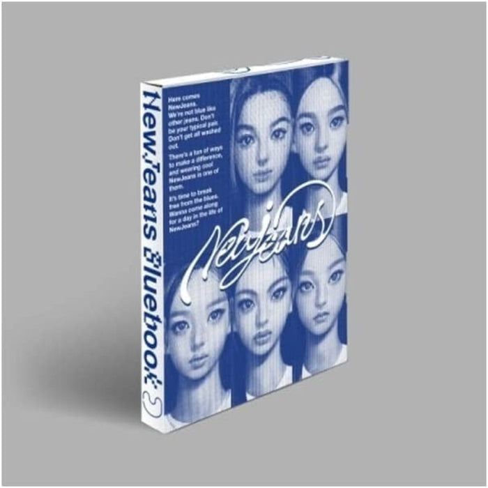 NewJeans 1st EP Album Bluebook Version CD+Mini Poster On Pack+Log Book+Pin-up Book+Phoning Manual Book+ID Card+Sticker Pack+Photocard+Tracking Sealed - Grafton Collection