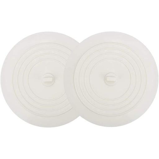 Tub Stopper 2 Pack, 6 Inches Large Silicone Drain Plug Hair Stopper Flat Suction Cover For Kitchen Bathroom Accessories And Laundry - Grafton Collection