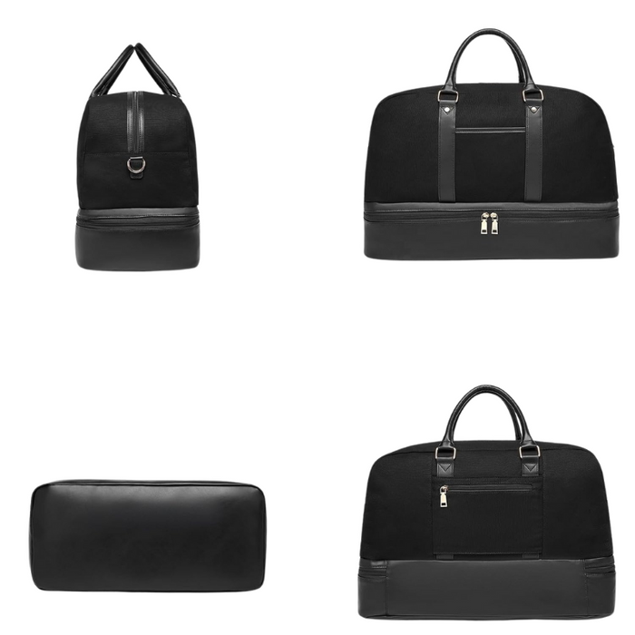 Sleek Travel Duffel Bag With Matching Pouch