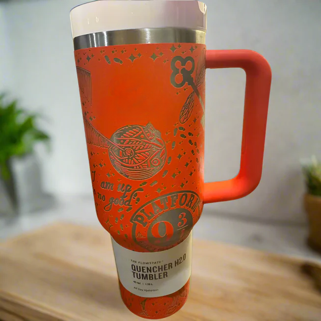 Castle And Stars Engraved 40oz Tumbler