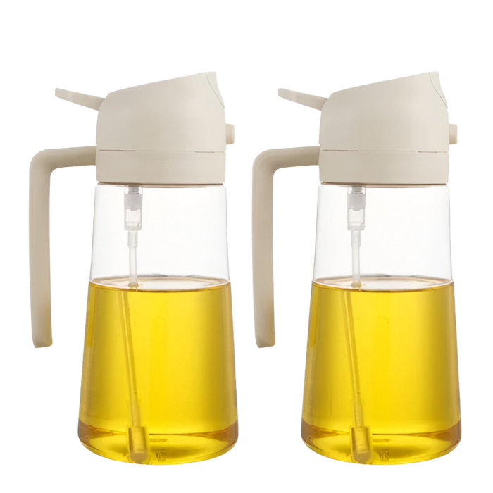 2 Pack Oil and Vinegar Dispenser Bottles with Pour Spouts