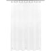 White Shower Curtains Liner - Lightweight Shower Curtains With Magnets, Metal Grommets - Grafton Collection